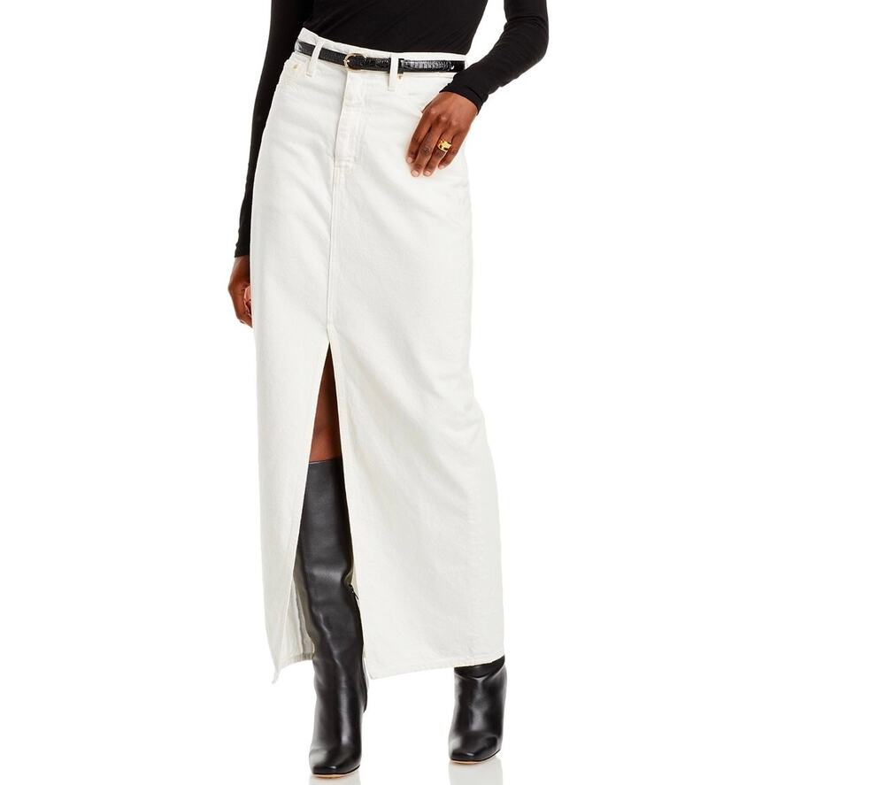 New Derek Lam 10 Crosby denim long skirt sz 27 - Picture 1 of 5